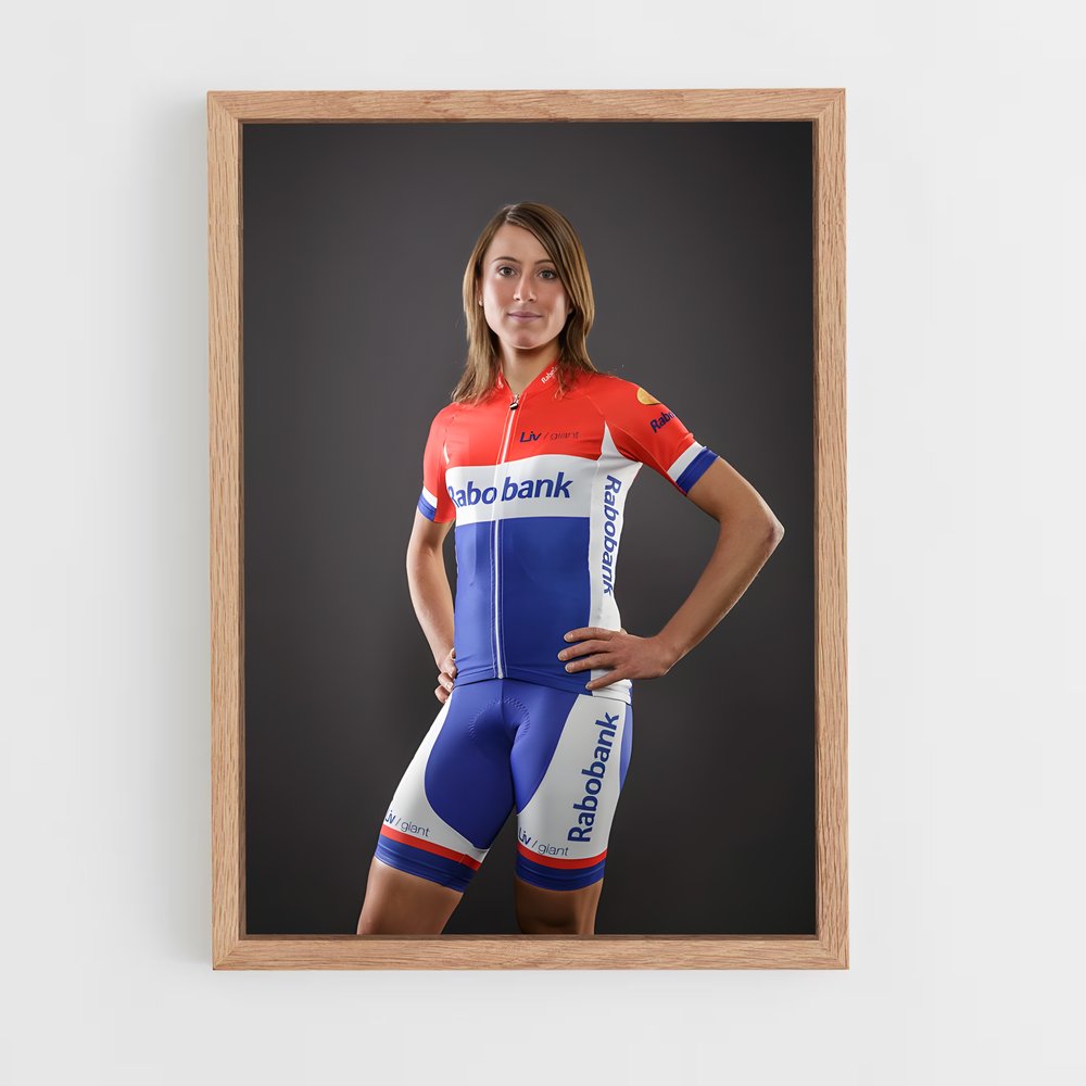 Poster La Cycliste Étoile – affiche Cyclisme (vue 4)